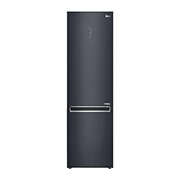 Vista frontal de Combinado LG GBB92MCACP, 384 litros, eficiência energética C, 2,03 m, Door Cooling&#43;™, Wi-Fi, Matte Black GBB92MCACP