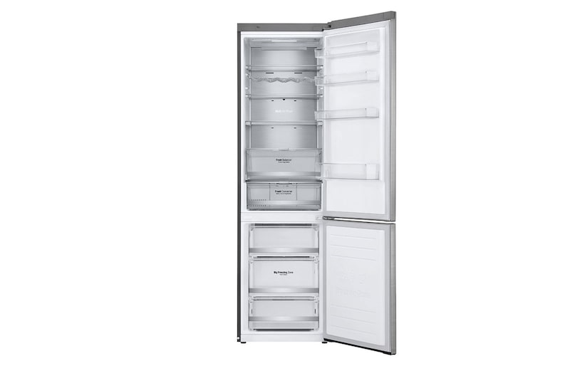 LG Combinado LG GBB92STABP, 384 litros, eficiência energética B, 2,03 m, Door Cooling+™, Wi-Fi, Stainless Steel, GBB92STABP