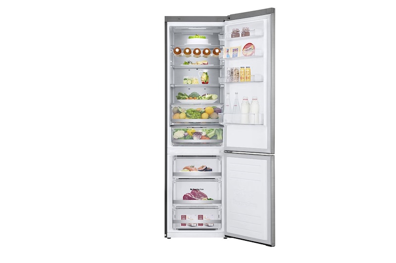 LG Combinado LG GBB92STABP, 384 litros, eficiência energética B, 2,03 m, Door Cooling+™, Wi-Fi, Stainless Steel, GBB92STABP