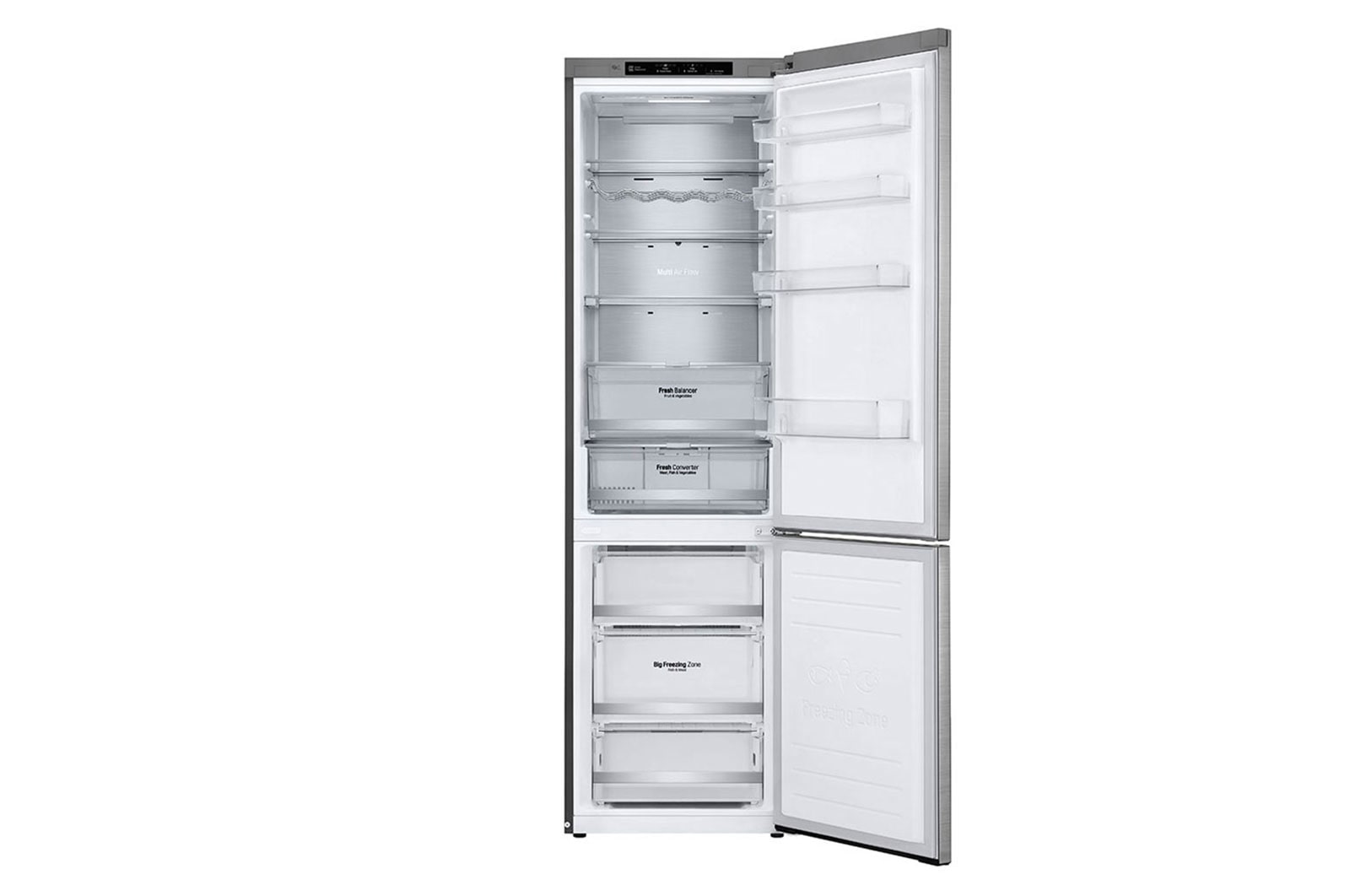 LG Combinado LG GBB92STBAP, 384 litros, eficiência energética A, 2,03 m, Door Cooling+™, Stainless Steel, GBB92STBAP