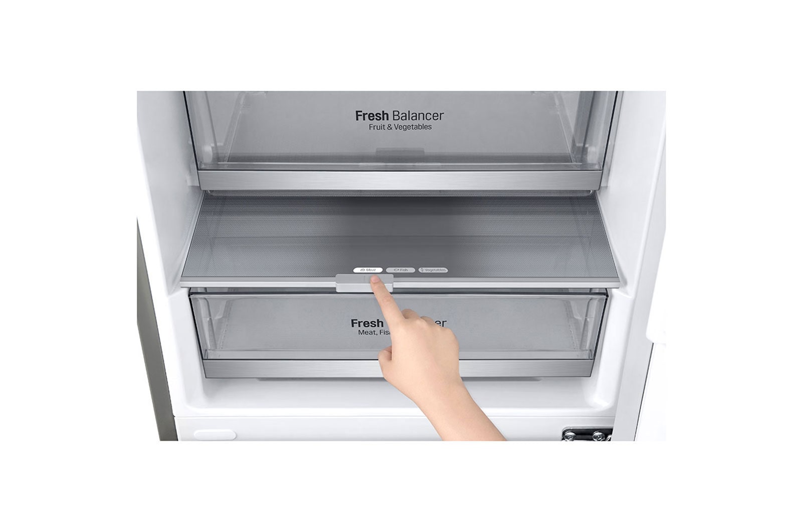 LG Combinado LG GBB92STBAP, 384 litros, eficiência energética A, 2,03 m, Door Cooling+™, Stainless Steel, GBB92STBAP