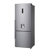 LG Frigorífico Combinado LG prata 461l com eficiência energética E, dispensador de água sem canalização e DoorCooling+™  , GBF567PZCMB