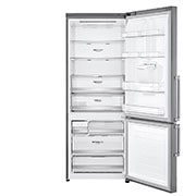 LG Frigorífico Combinado LG prata 461l com eficiência energética E, dispensador de água sem canalização e DoorCooling+™  , GBF567PZCMB