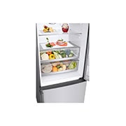 LG Frigorífico Combinado LG prata 461l com eficiência energética E, dispensador de água sem canalização e DoorCooling+™  , GBF567PZCMB