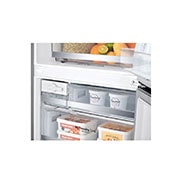 LG Frigorífico Combinado LG prata 461l com eficiência energética E, dispensador de água sem canalização e DoorCooling+™  , GBF567PZCMB