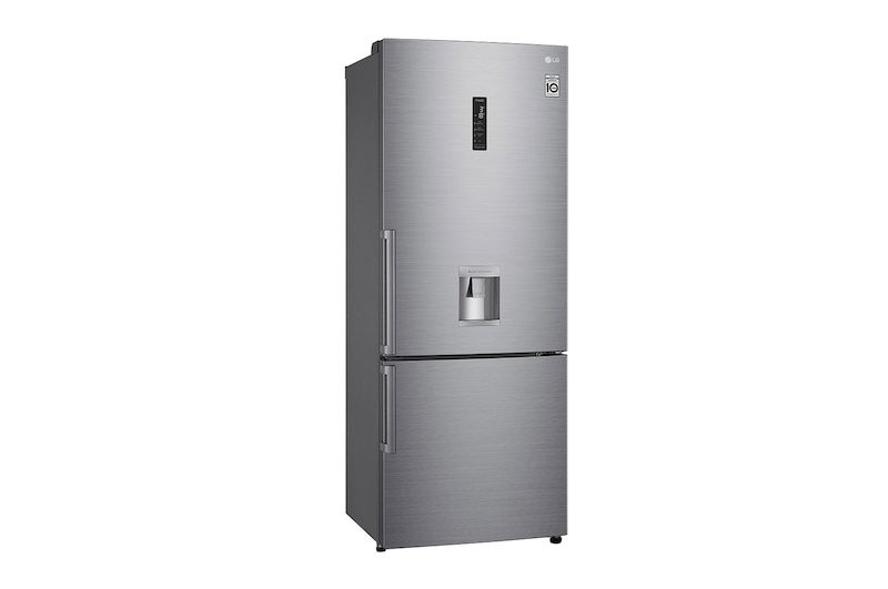 LG Frigorífico Combinado LG prata 461l com eficiência energética E, dispensador de água sem canalização e DoorCooling+™  , GBF567PZCMB