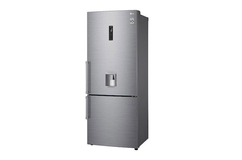 LG Frigorífico Combinado LG prata 461l com eficiência energética E, dispensador de água sem canalização e DoorCooling+™  , GBF567PZCMB