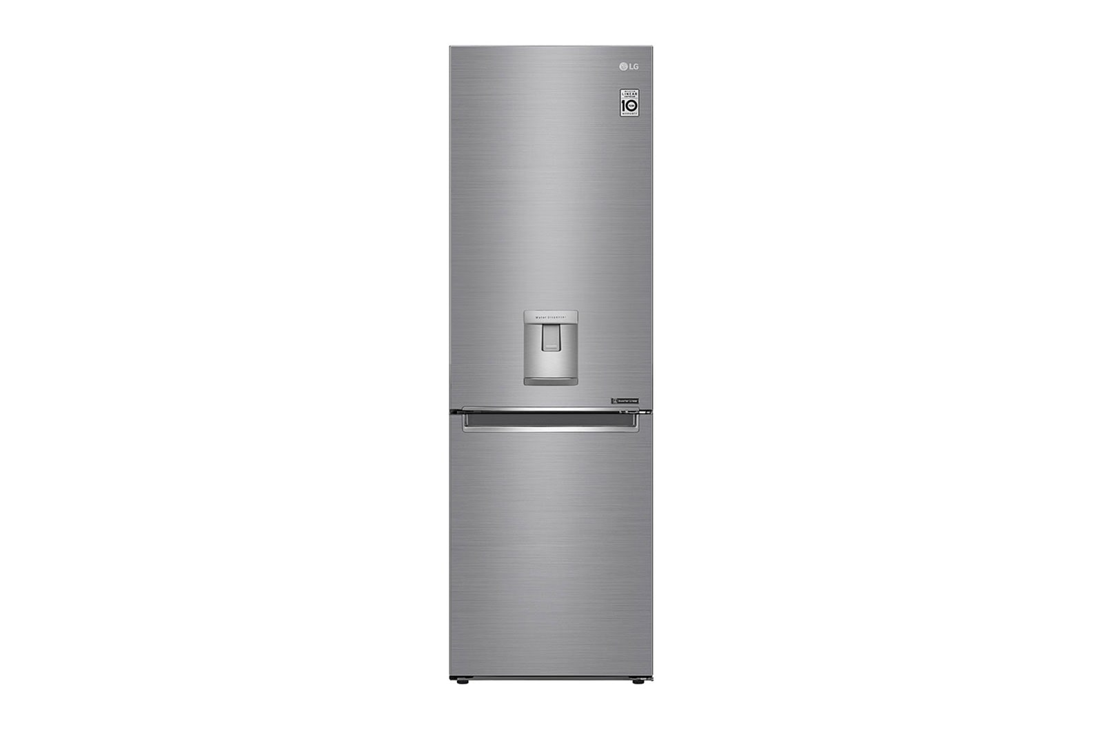Vista frontal de Frigorífico Combinado | 340 L | Etiqueta energética E | 1,86 m | DoorCooLing&#43;™ | Dispensador sem canaLização GBF61PZJMN