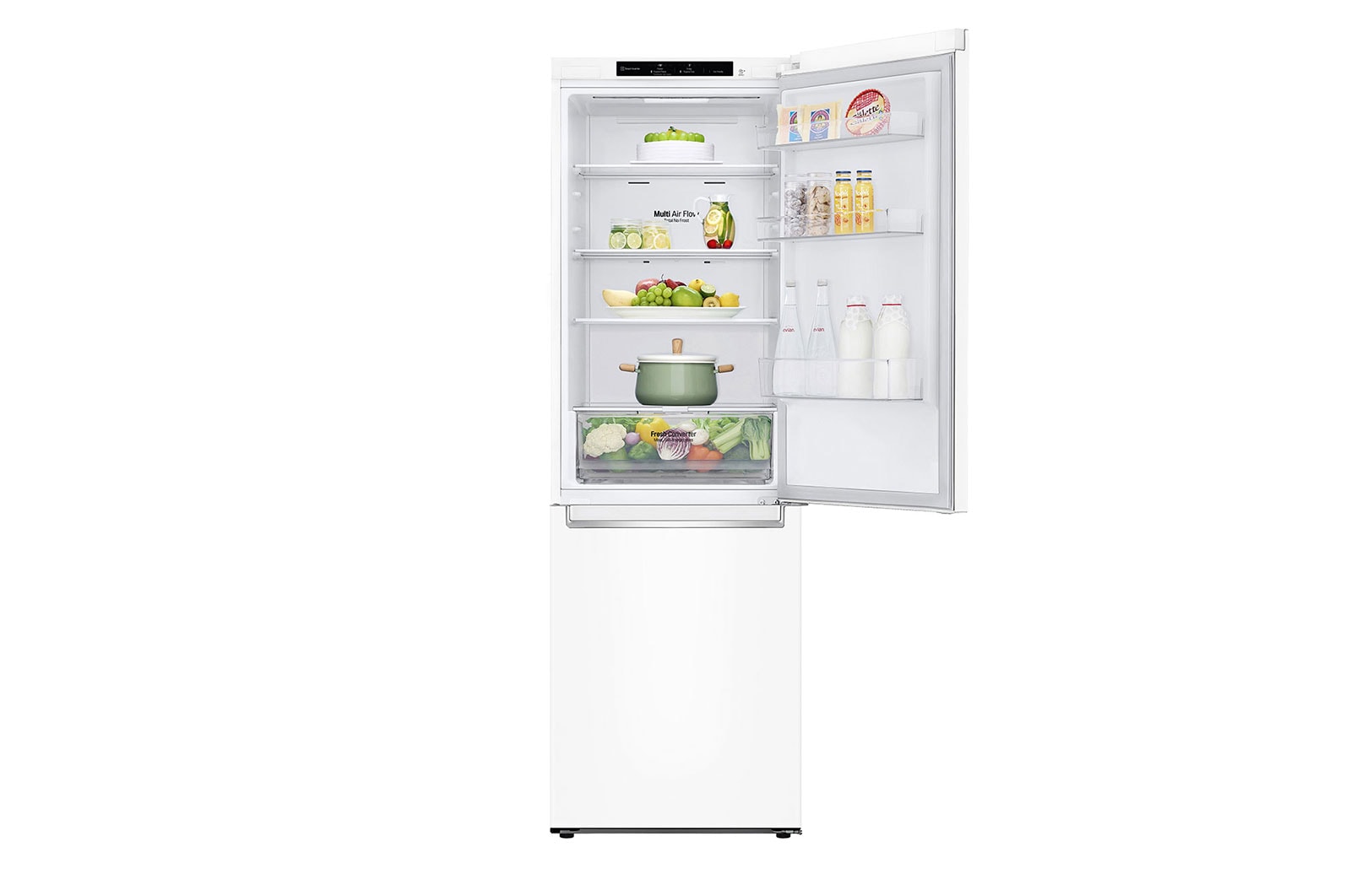 LG Frigorífico Combinado | 341 L | Etiqueta energética D | 1,86 m | DoorCooLing+™ | FRESHConverter™, GBP61SWPGN