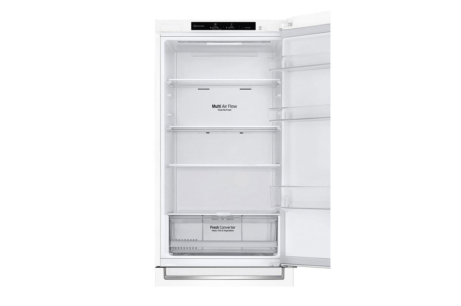 LG Frigorífico Combinado | 341 L | Etiqueta energética D | 1,86 m | DoorCooLing+™ | FRESHConverter™, GBP61SWPGN
