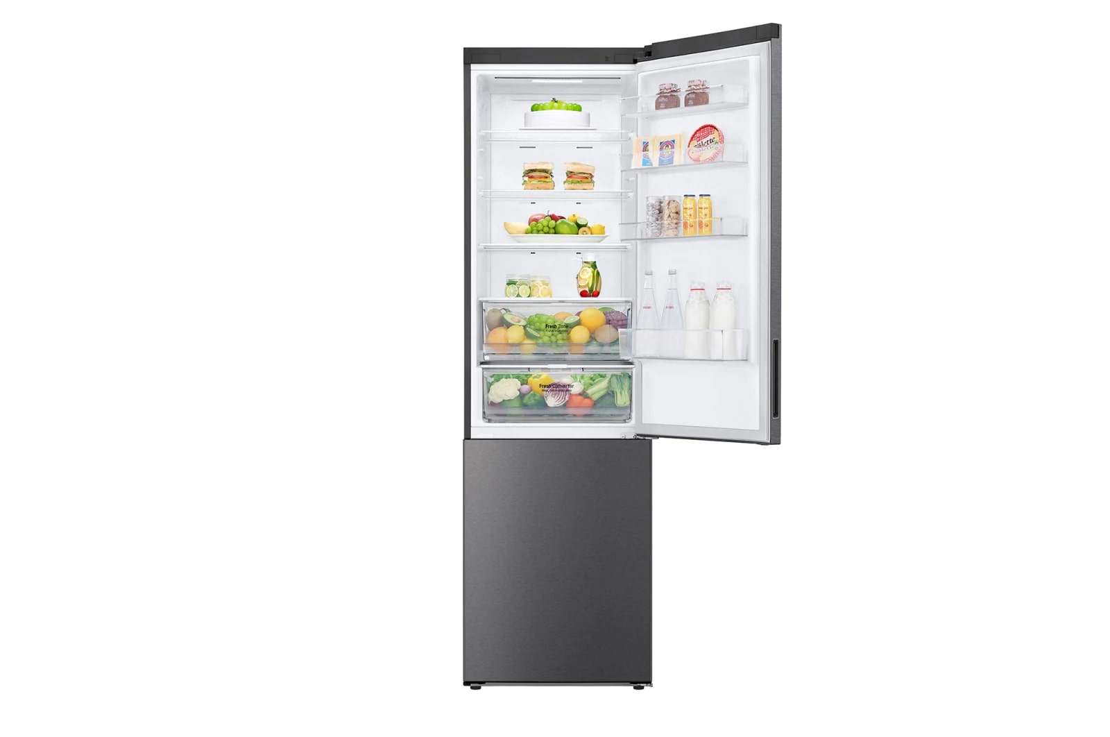 LG Frigorífico Combinado | 384 L | Etiqueta energética B | 2,03 m | DoorCooLing+™ | FRESHConverter™ | Wi-Fi, GBP62DSXCC1