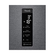 LG Combinado LG GBP62DSXCC, 384 litros, eficiência energética C, 2,03 m, Door Cooling+™, Wi-Fi, Dark Graphite, GBP62DSXCC