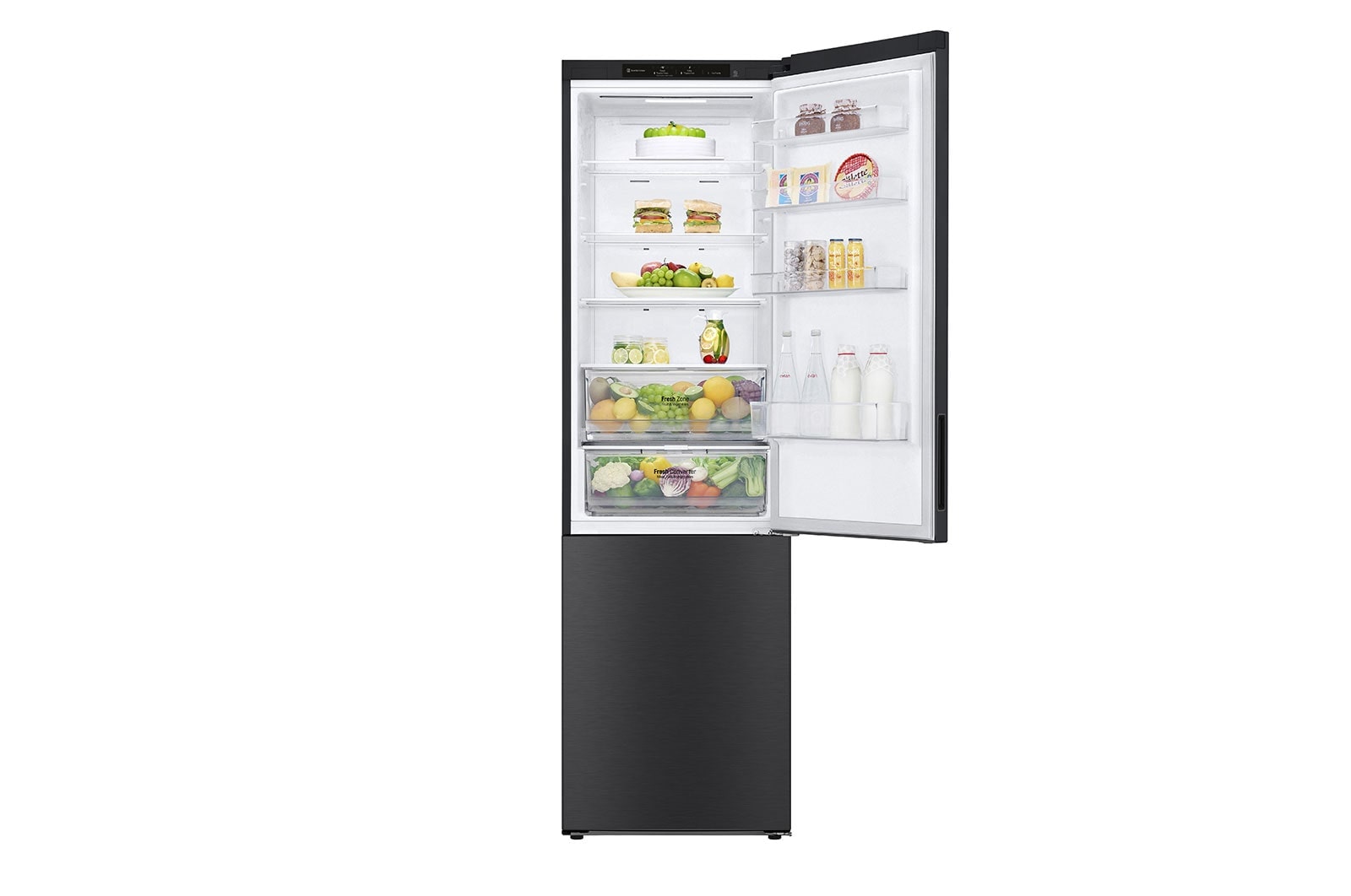 LG Frigorífico Combinado | 384 L | Etiqueta energética B | 2,03 m | DoorCooLing+™ | FRESHConverter™, GBP62MCNBC