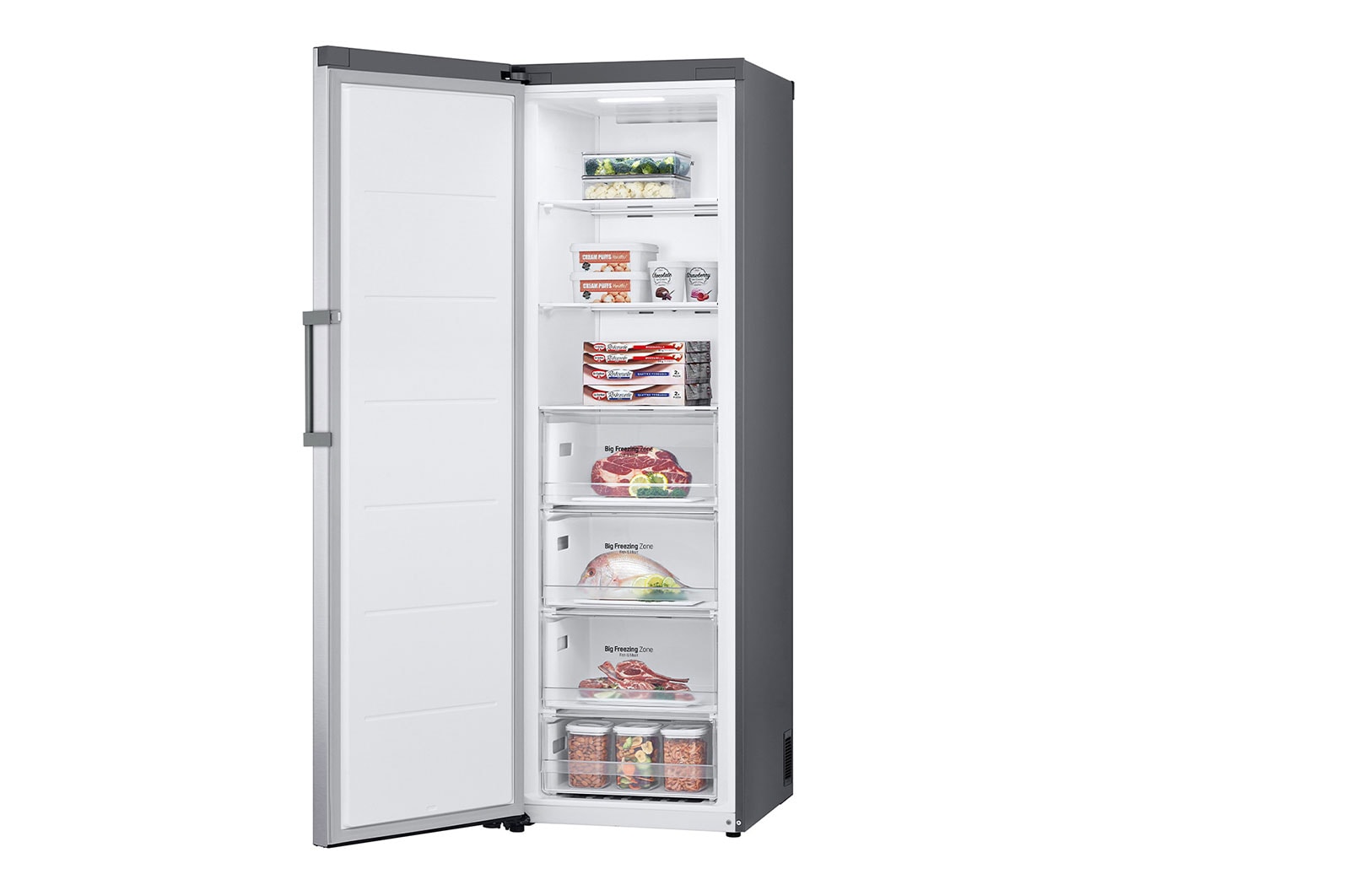 LG Arca vertical | 324 L | Etiqueta energética E | MuLti-Air FLow™ | TotaL No Frost | Express Freeze, GFE41PZGSZ