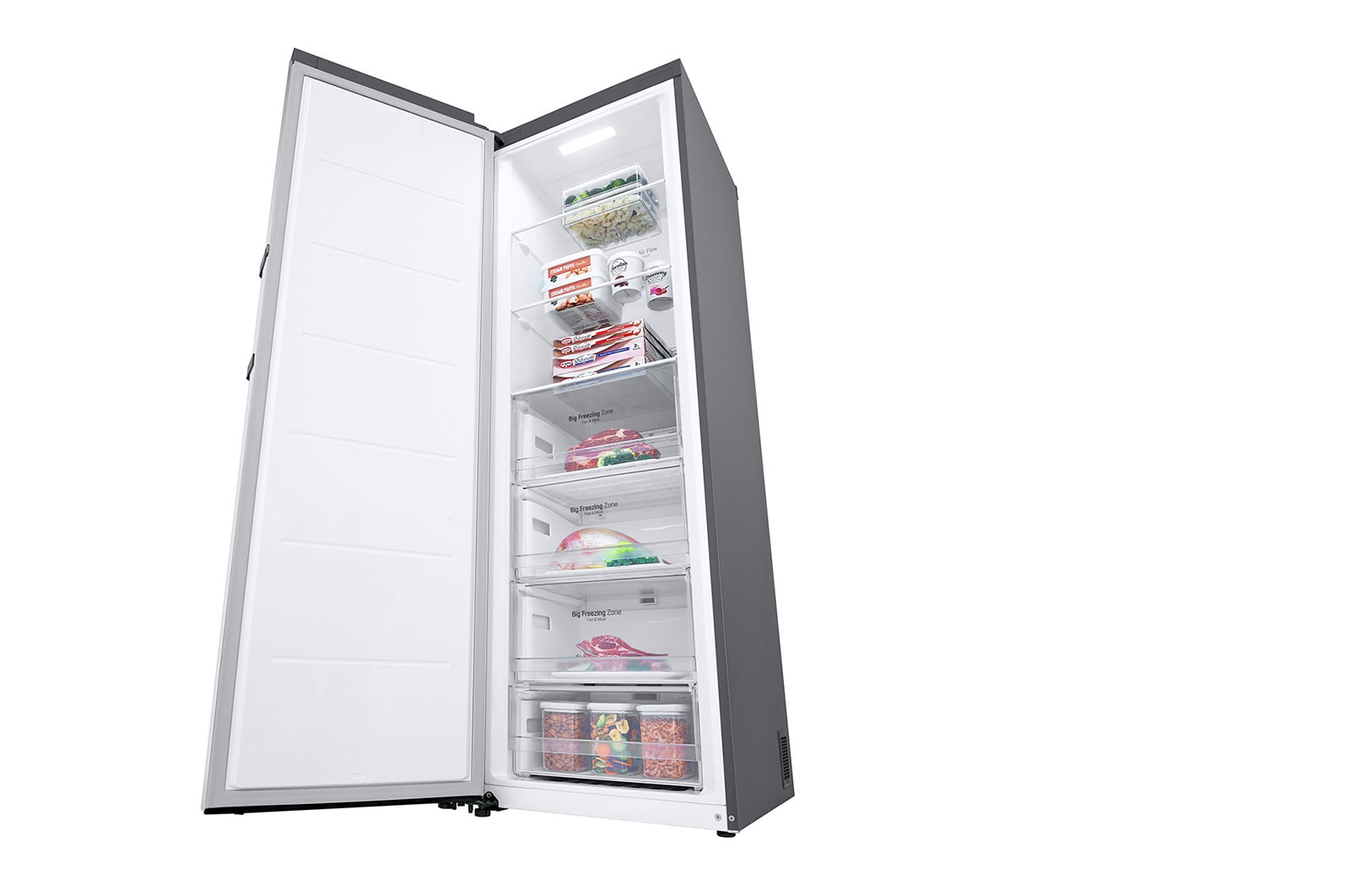 LG Arca vertical | 324 L | Etiqueta energética E | MuLti-Air FLow™ | TotaL No Frost | Express Freeze, GFE41PZGSZ