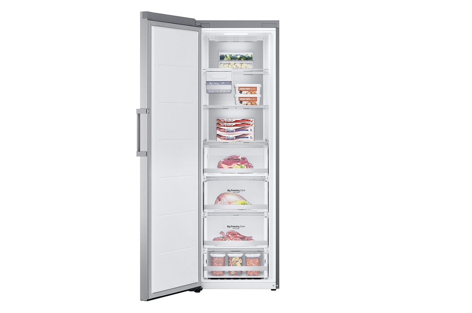 LG Arca vertical | 324 L | Etiqueta energética D | MuLti-Air FLow™ | TotaL No Frost | Express Freeze, GFM61MBCSF