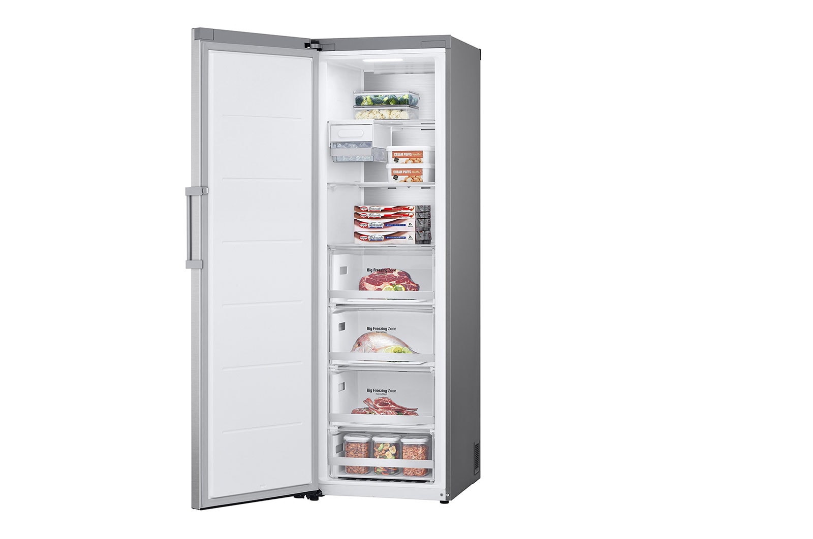 LG Arca vertical | 324 L | Etiqueta energética D | MuLti-Air FLow™ | TotaL No Frost | Express Freeze, GFM61MBCSF