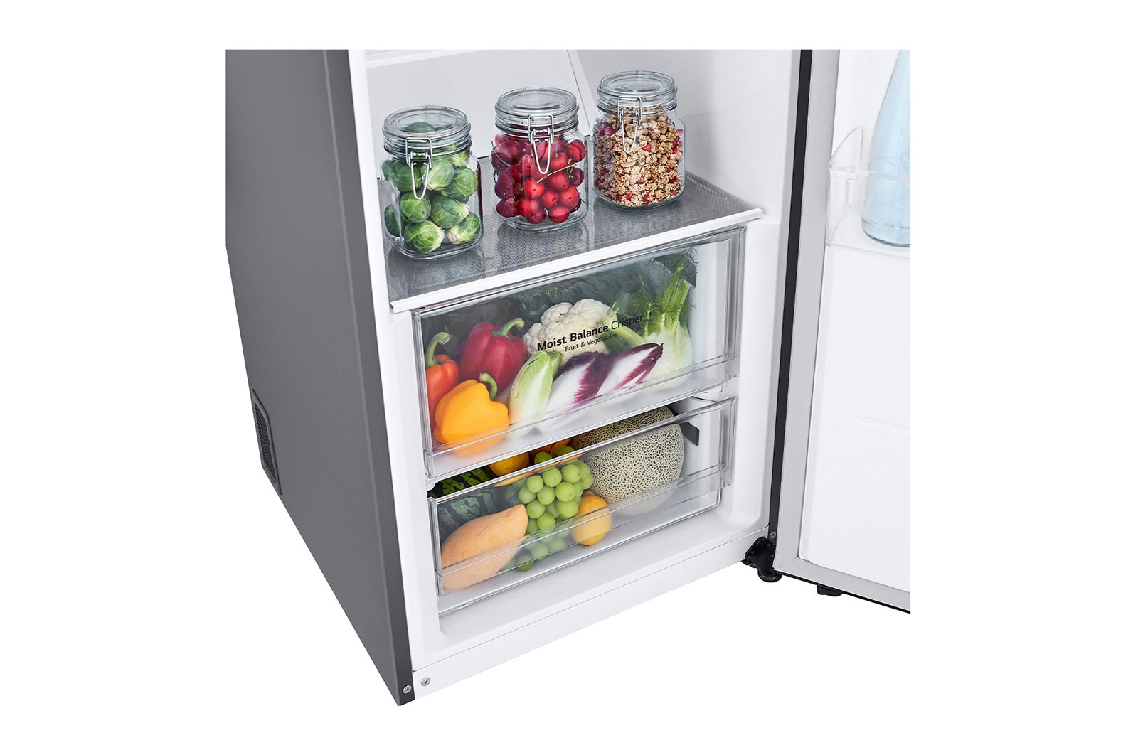 LG Frigorífico de 1 porta | 386 L | Etiqueta energética E | DoorCooLing+™ | FRESHBaLancer™, GLE51PZGSZ