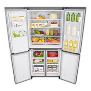 LG Frigorífico Americano de 4 portas | 506 L | Etiqueta energética E | UVnano™ | DoorCooLing+™, GML844PZKZ