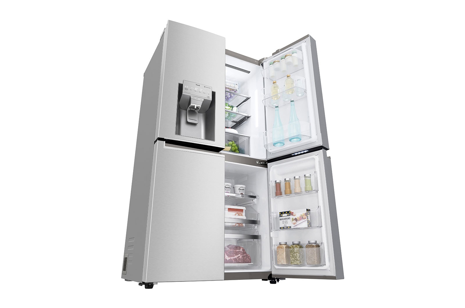 LG Frigorífico Americano de 4 portas | 641 L | Etiqueta energética E | UVnano™ | Pure N Fresh™ | DoorCooLing™, GML945NS9E