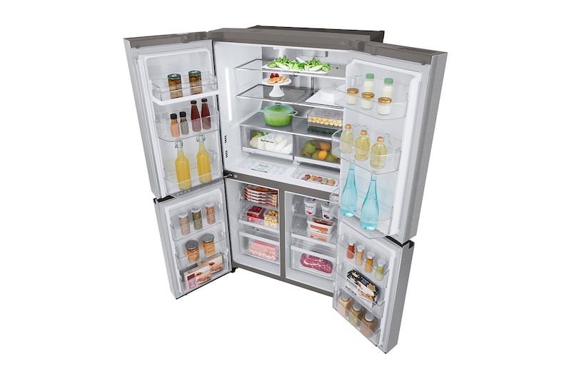 LG Frigorífico Americano de 4 portas | 641 L | Etiqueta energética E | UVnano™ | Pure N Fresh™ | DoorCooLing™, GML945NS9E