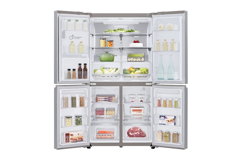 LG Frigorífico Americano de 4 portas | 641 L | Etiqueta energética E | UVnano™ | Pure N Fresh™ | DoorCooLing™, GML945NS9E