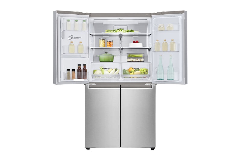 LG Frigorífico Americano de 4 portas | 641 L | Etiqueta energética E | UVnano™ | Pure N Fresh™ | DoorCooLing™, GML945NS9E