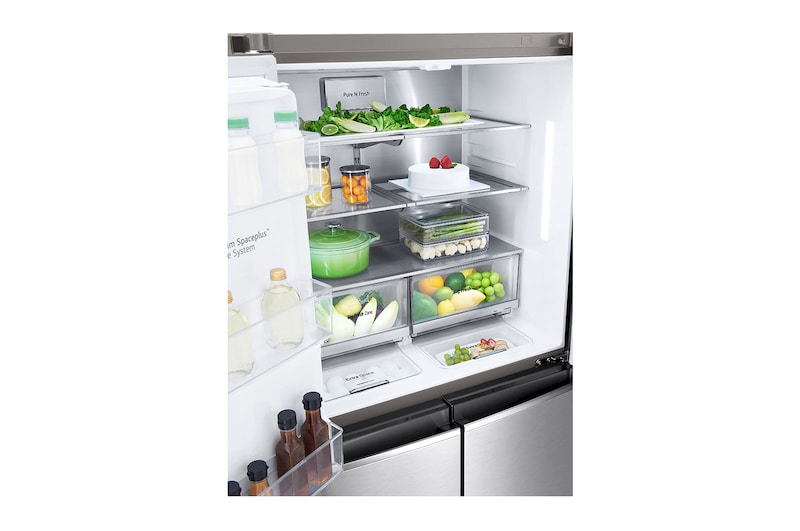 LG Frigorífico Americano de 4 portas | 641 L | Etiqueta energética E | UVnano™ | Pure N Fresh™ | DoorCooLing™, GML945NS9E