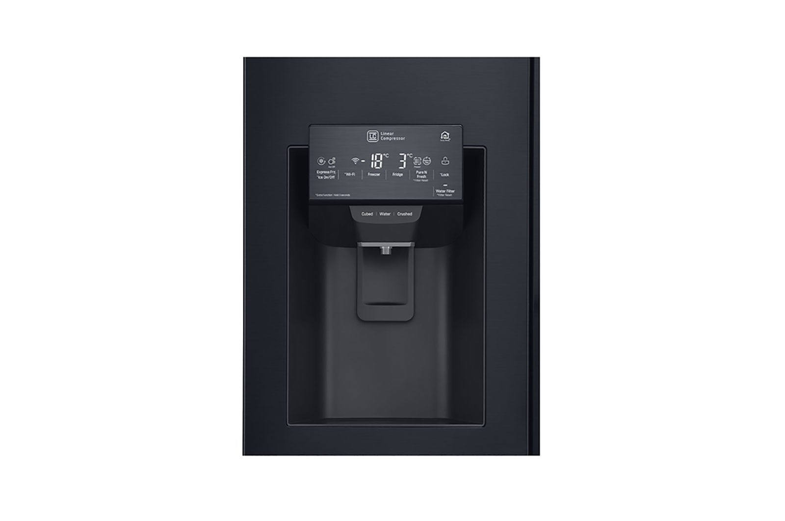LG Frigorífico Americano de 4 portas | 508 L | Etiqueta energética F | InstaView™ | Door-in-Door™ | DoorCooLing+™, GMX844MCKV