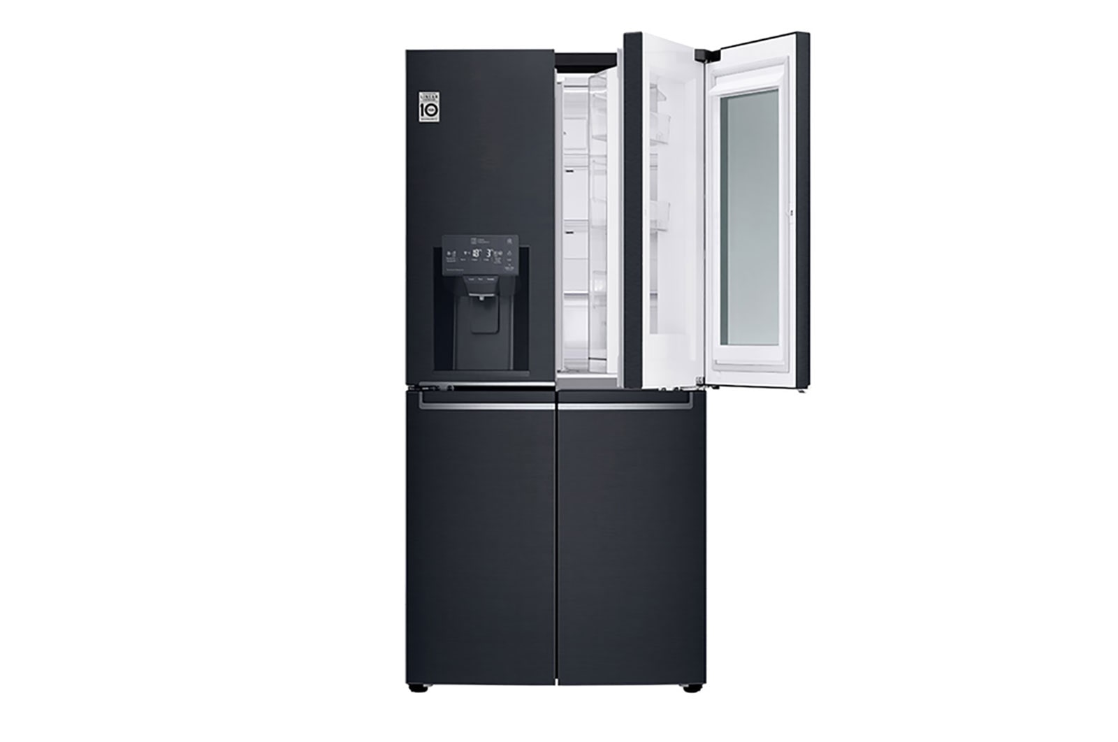 LG Frigorífico Americano de 4 portas | 508 L | Etiqueta energética F | InstaView™ | Door-in-Door™ | DoorCooLing+™, GMX844MCKV