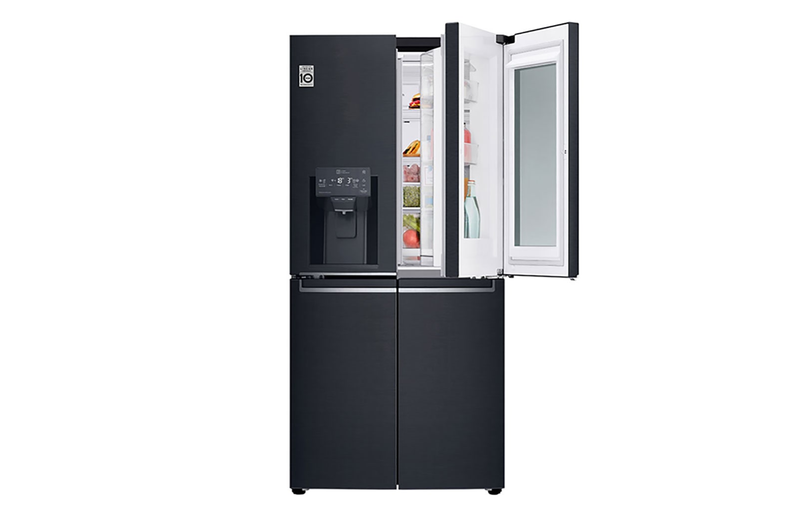 LG Frigorífico Americano de 4 portas | 508 L | Etiqueta energética F | InstaView™ | Door-in-Door™ | DoorCooLing+™, GMX844MCKV
