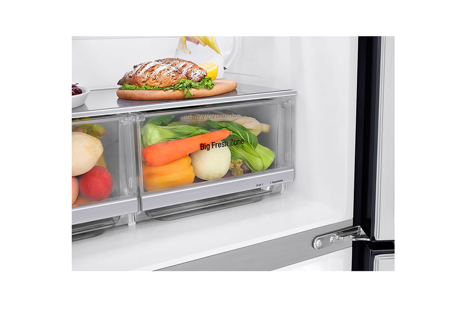 LG Frigorífico Americano de 4 portas | 508 L | Etiqueta energética F | InstaView™ | Door-in-Door™ | DoorCooLing+™, GMX844MCKV
