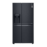 LG Frigorífico Americano LG GSJ761MCUZ, 625 litros, eficiência energética F, Door in Door™, dispensador sem canalização, Matte Black, GSJ761MCUZ