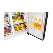 LG Frigorífico Americano LG GSJ761MCUZ, 625 litros, eficiência energética F, Door in Door™, dispensador sem canalização, Matte Black, GSJ761MCUZ