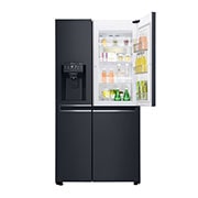 LG Frigorífico Americano LG GSJ761MCUZ, 625 litros, eficiência energética F, Door in Door™, dispensador sem canalização, Matte Black, GSJ761MCUZ