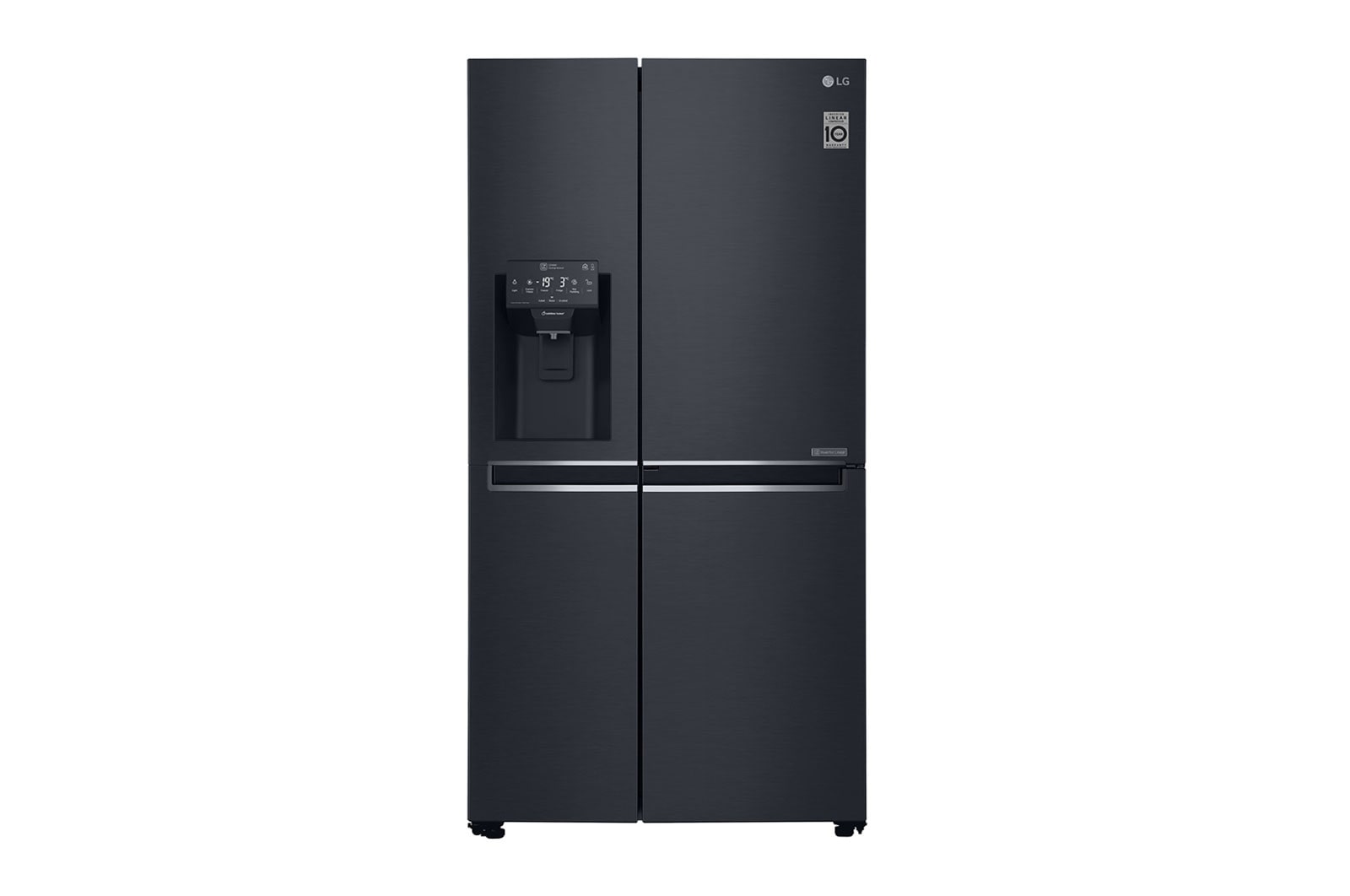 LG Frigorífico Americano LG GSJ761MCUZ, 625 litros, eficiência energética F, Door in Door™, dispensador sem canalização, Matte Black, GSJ761MCUZ