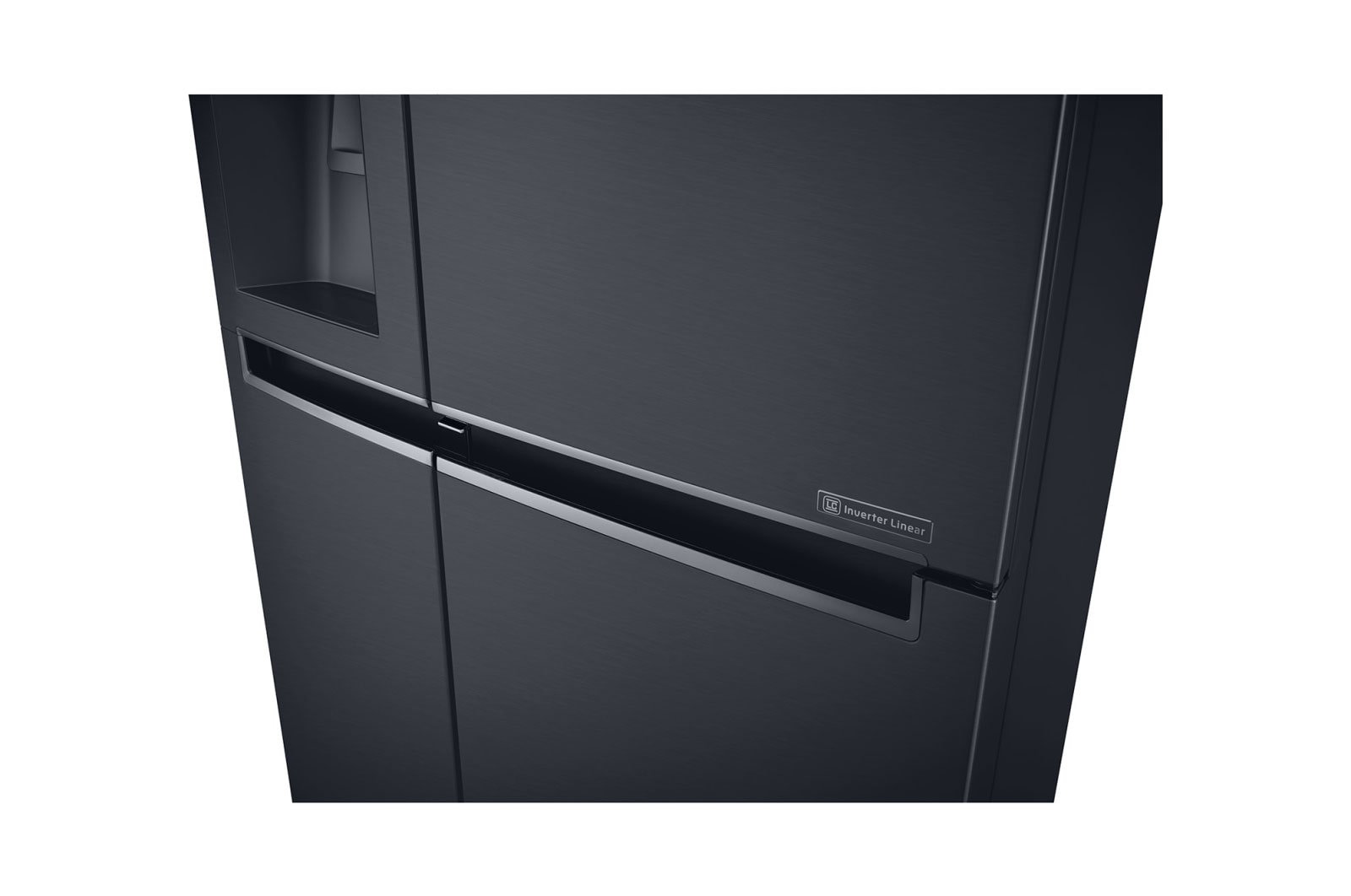 LG Frigorífico Americano LG GSJ761MCUZ, 625 litros, eficiência energética F, Door in Door™, dispensador sem canalização, Matte Black, GSJ761MCUZ