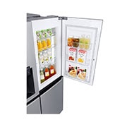 LG Frigorífico Americano LG GSJ761PZZZ, 625 litros, eficiência energética F, Door in Door™, dispensador sem canalização, Shiny Steel, GSJ761PZZZ