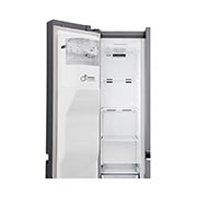 LG Frigorífico Americano LG GSJ761PZZZ, 625 litros, eficiência energética F, Door in Door™, dispensador sem canalização, Shiny Steel, GSJ761PZZZ