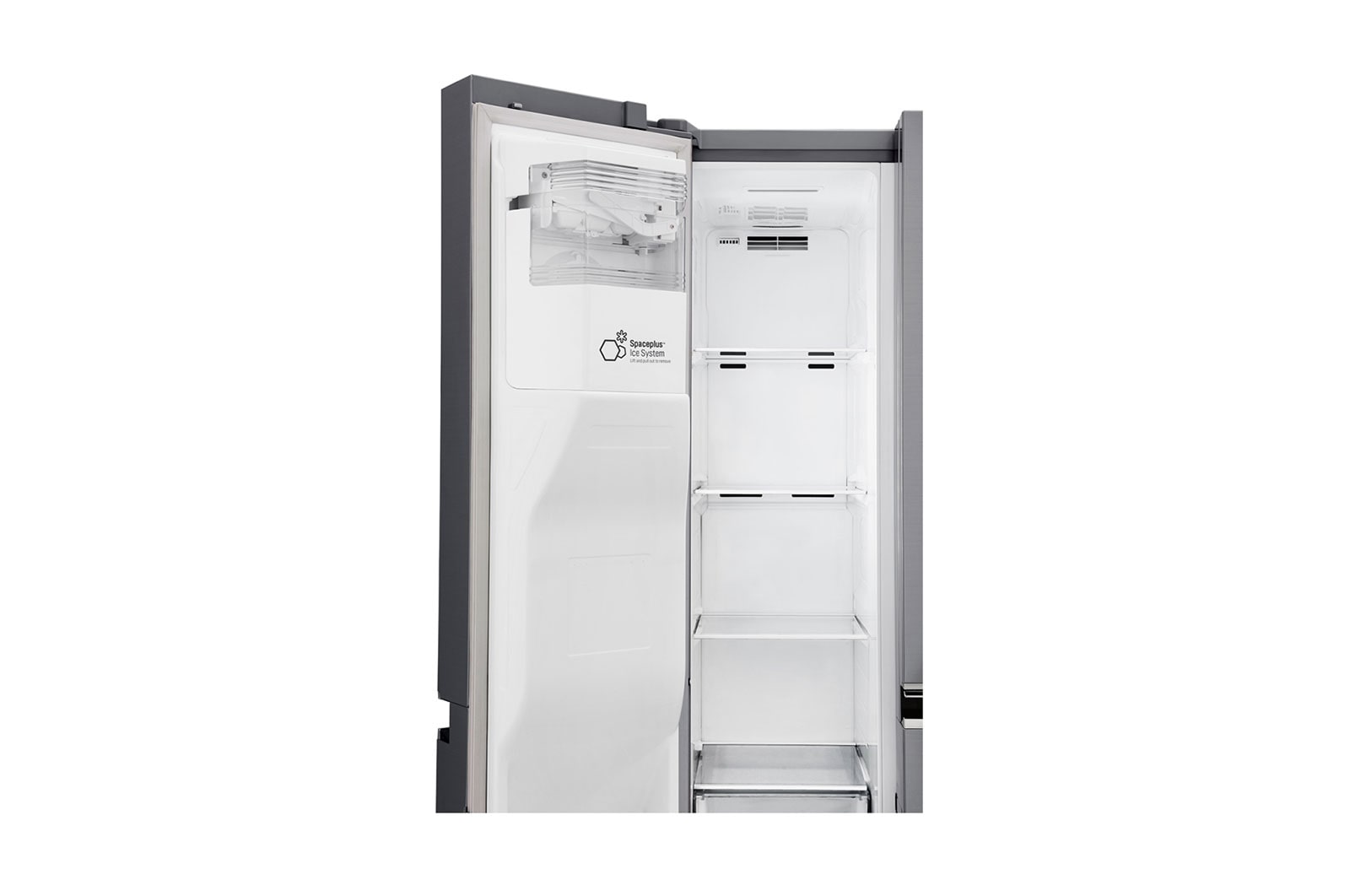 LG Frigorífico Americano LG GSJ761PZZZ, 625 litros, eficiência energética F, Door in Door™, dispensador sem canalização, Shiny Steel, GSJ761PZZZ