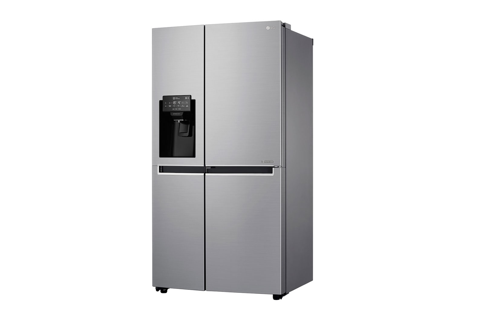 LG Frigorífico Americano LG GSJ761PZZZ, 625 litros, eficiência energética F, Door in Door™, dispensador sem canalização, Shiny Steel, GSJ761PZZZ