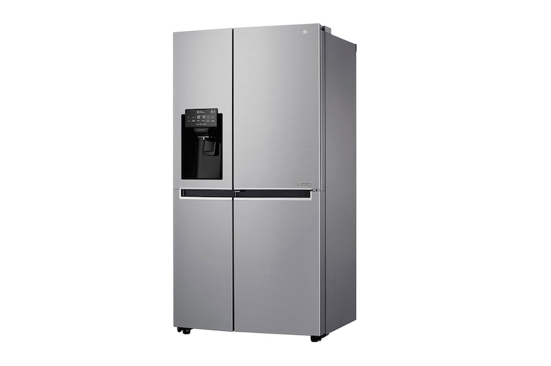 LG Frigorífico Americano LG GSJ761PZZZ, 625 litros, eficiência energética F, Door in Door™, dispensador sem canalização, Shiny Steel, GSJ761PZZZ