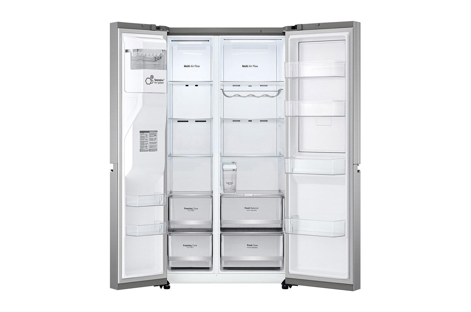 LG Frigorífico Americano | 635 L | Etiqueta energética E | Door-in-Door™ | DoorCooLing+™ | Dispensador sem canaLização, GSJV71PZLE