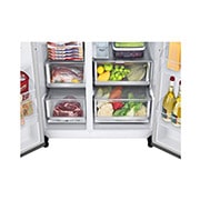 LG Frigorífico Americano | 635 L | Etiqueta energética E | Door-in-Door™ | DoorCooLing+™ | Dispensador sem canaLização, GSJV71PZLE