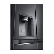 LG Frigorífico Americano LG GSJV91MCAE, 635 litros, eficiência energética E, Door in Door™, Door Cooling+™, dispensador sem canalização, UVnano™, Matte Black, GSJV91MCAE