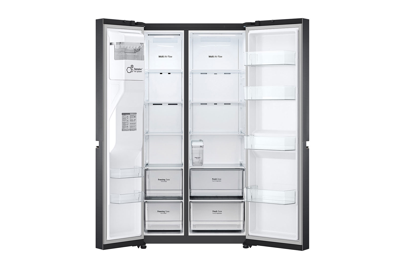 LG Frigorífico Americano | 635 L | Etiqueta energética E | DoorCooLing+™ | Dispensador sem canaLização, GSLV71MCTE