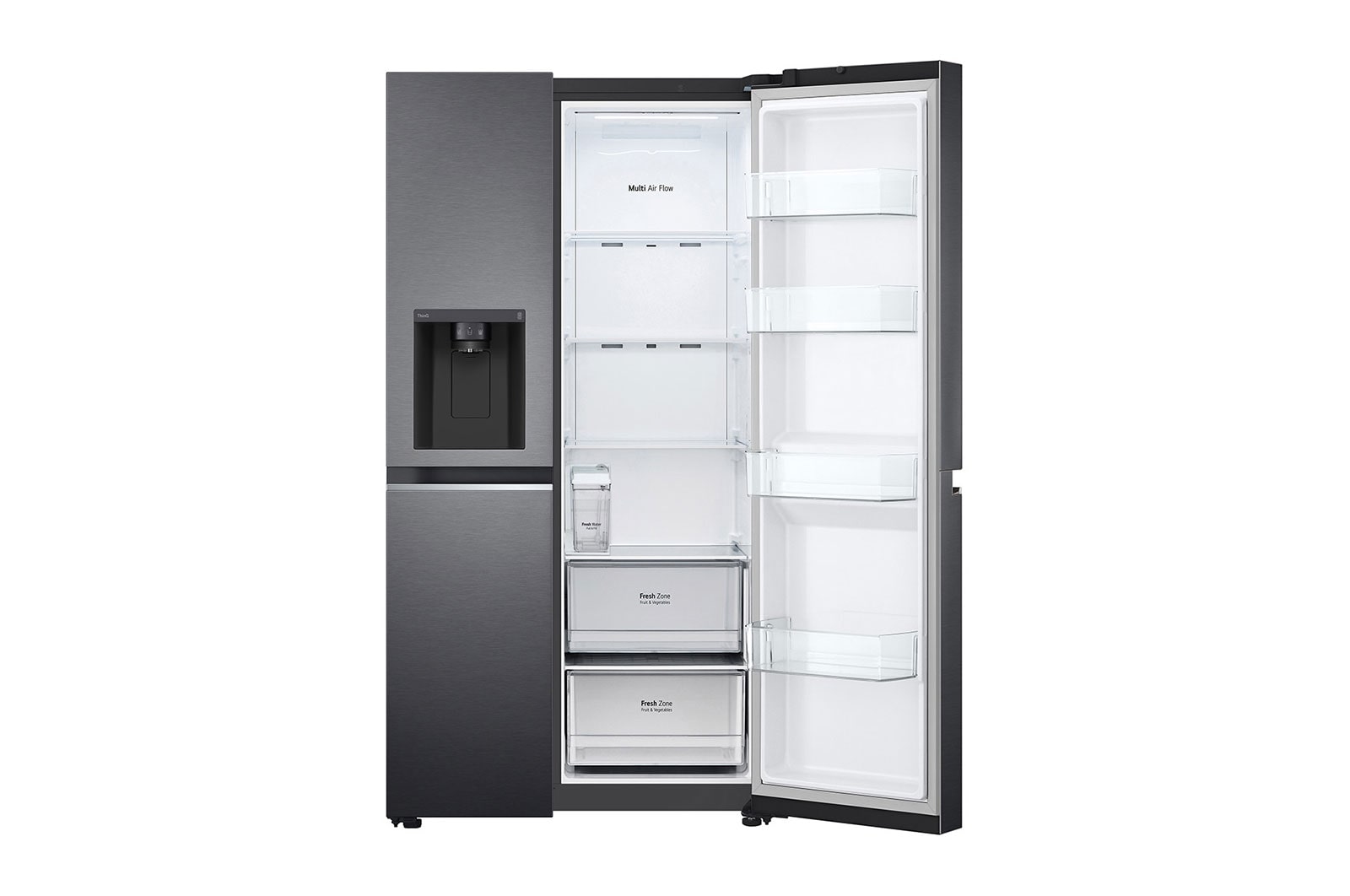 LG Frigorífico Americano | 635 L | Etiqueta energética E | DoorCooLing+™ | Dispensador sem canaLização, GSLV71MCTE