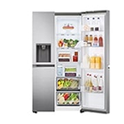 LG Frigorífico Americano | 635 L | Etiqueta energética D | DoorCooLing+™ | Dispensador sem canaLização, GSLV71PZTD