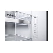 LG Frigorífico Americano LG GSLV91MBAD, 635 litros, eficiência energética D, Door Cooling+™, dispensador sem canalização, UVnano™, Metal Sorbet, GSLV91MBAD