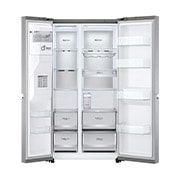 LG Frigorífico Americano LG GSLV91MBAD, 635 litros, eficiência energética D, Door Cooling+™, dispensador sem canalização, UVnano™, Metal Sorbet, GSLV91MBAD